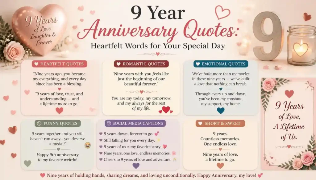 9 year anniversary quotes
