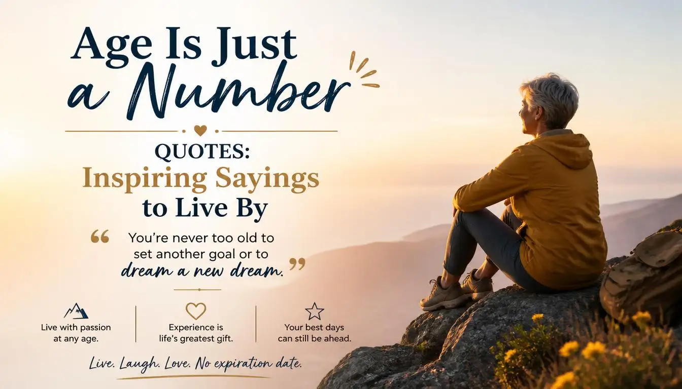 Age Is Just a Number Quotes: Inspiring Sayings to Live By