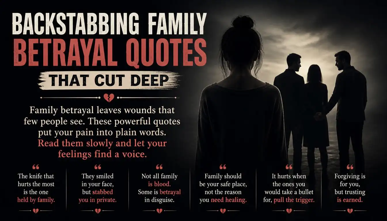 Backstabbing Family Betrayal Quotes That Cut Deep