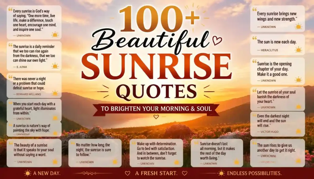 beautiful sunrise quotes