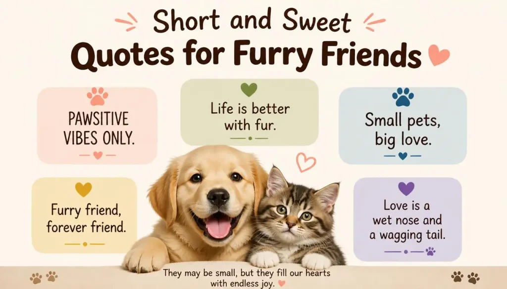 Short and Sweet Quotes for Furry Friends