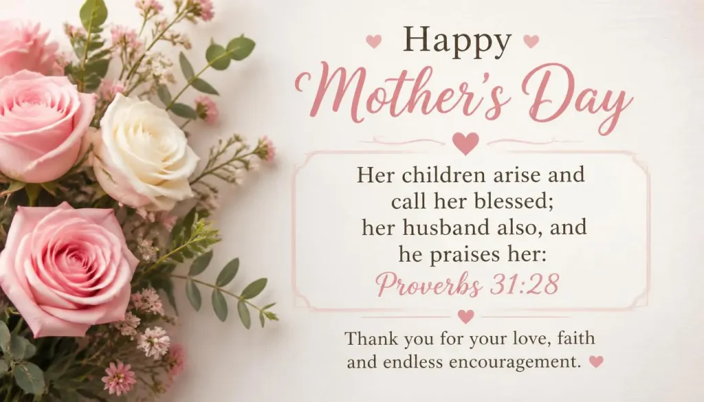 Short Bible Verses for Mother's Day Cards